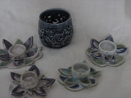 Au grès des saisons | Bougeoirs Au grès des saisons décoration créations Bougeoirs