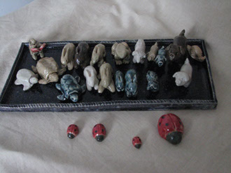 Au grès des saisons | Sculpture  Au grès des saisons animaux créations décoration Sculpture