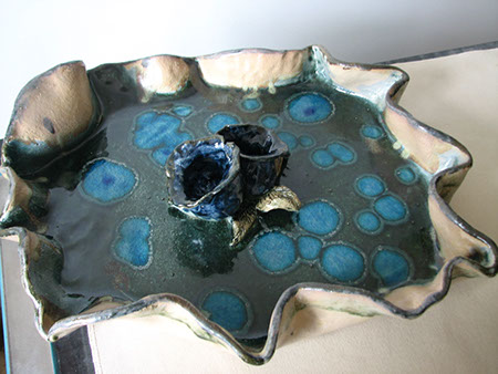 Au grès des saisons | Plateaux Au grès des saisons plateau bleu vaisselle création