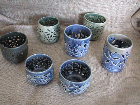 Au grès des saisons | Bougeoirs Au grès des saisons décoration création Bougeoirs