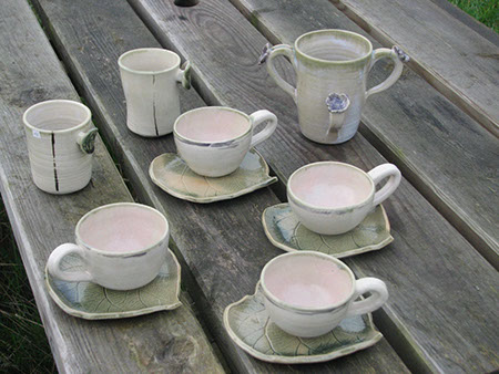 Au grès des saisons | Services au grès des saisons services à thé théière vaisselle créations