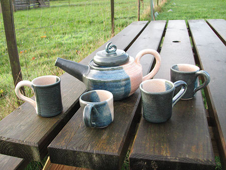 Au grès des saisons | Services au grès des saisons services à thé théière vaisselle créations