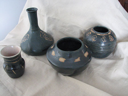 Au grès des saisons | Vase Au grès des saisons | Vase décoration créations