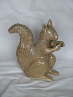 Au grès des saisons écureuil décoration créations Sculpture 